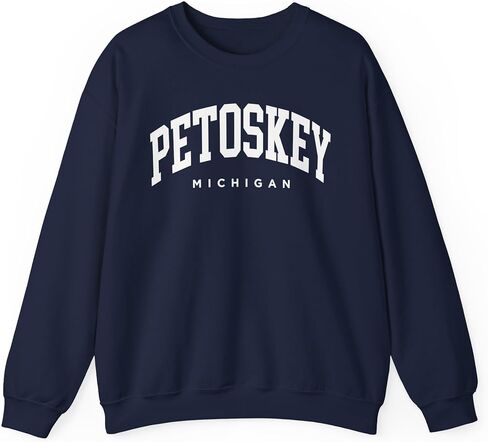 سويت شيرت Petoskey Michigan للبالغين من الجنسين بياقة دائرية in Kuwait