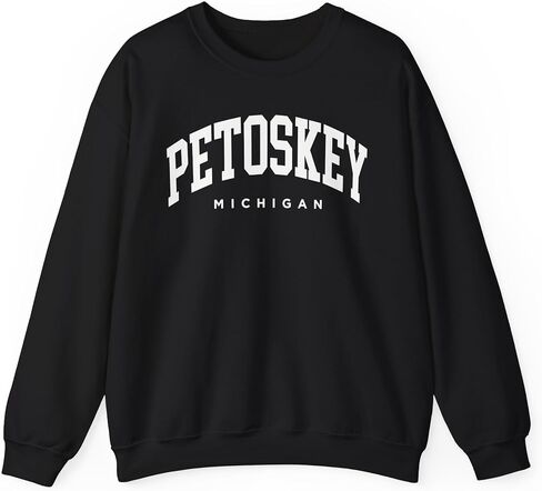 سويت شيرت Petoskey Michigan للبالغين من الجنسين بياقة دائرية in Kuwait