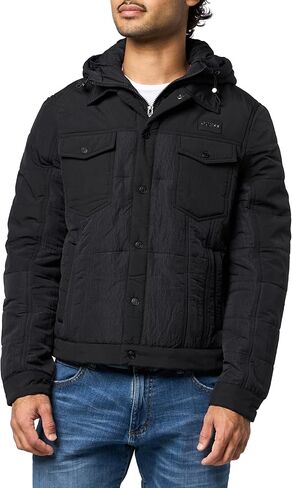 GUESS mens Michele Padded Trucker Light Heavy Nylon in Saudi Arabia
