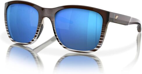 Fin-Nor Men's Tilloo Sunglasses, Grey-Brown Stripe/Blue Fade Frame, M/L in Saudi Arabia
