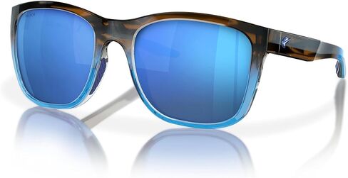 Fin-Nor Men's Tilloo Sunglasses, Grey-Brown Stripe/Blue Fade Frame, M/L in Saudi Arabia