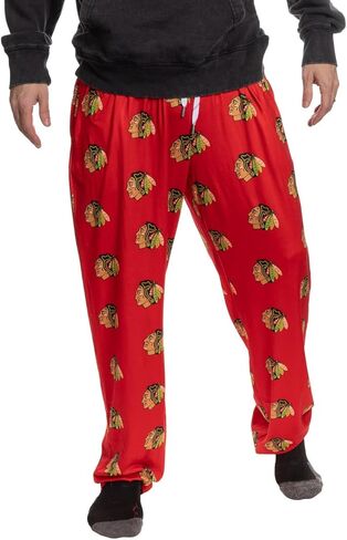 Calhoun NHL Surf & Skate Men's Scatter Print Team Logo Pajama Pants in Saudi Arabia