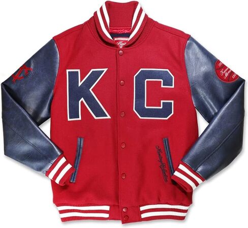 جاكيت صوف رجالي من Big Boy Kansas City Monarchs NLBM Heritage Collection [أحمر] - ID#34014-143-249-0-0 in Saudi Arabia