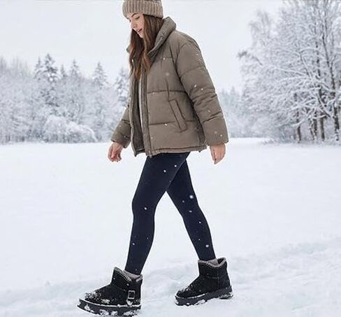 FINIWOR Snow Boots for Women Waterproof, Warm Fur Lined Mini Womens Boots Winter, Fall Ankle Boots Platform Non-slip in Saudi Arabia