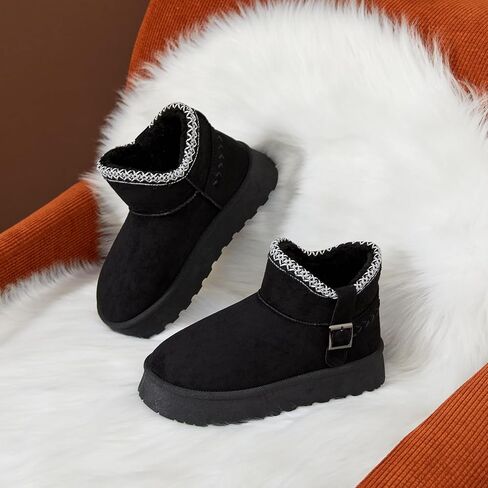 FINIWOR Snow Boots for Women Waterproof, Warm Fur Lined Mini Womens Boots Winter, Fall Ankle Boots Platform Non-slip in Saudi Arabia