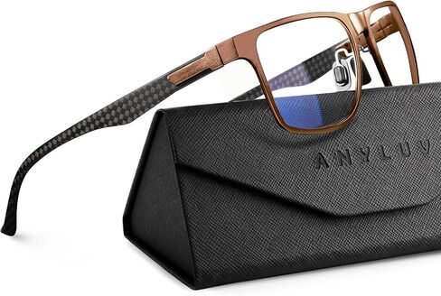 ANYLUV Reading Glasses Men Blue Light Blocking Reading Glasses for Men Carbon Fiber Computer Blocker 2.25 Magnification in Kuwait