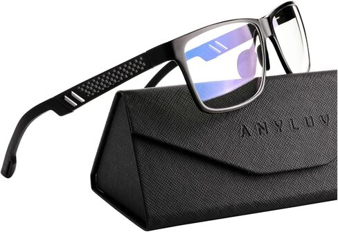 ANYLUV Reading Glasses Men Blue Light Blocking Reading Glasses for Men Carbon Fiber Computer Blocker 2.25 Magnification in Kuwait