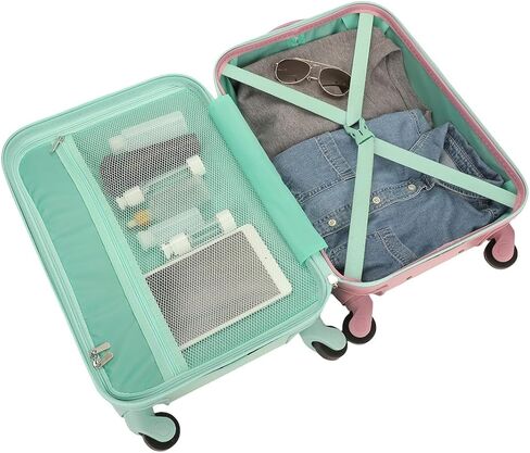 Bioworld Lilo & Stitch Dual-Side Tropical Stitch & Angel Print 20" Adult ABS Luggage in Saudi Arabia