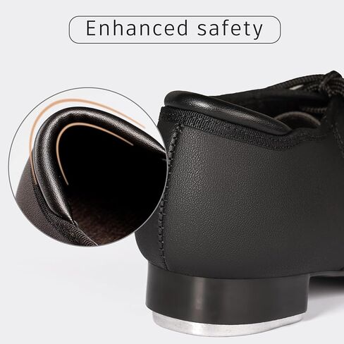 Dynadans Tap Shoes for Girls Boys PU Leather Dance Shoes in Saudi Arabia