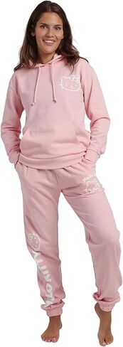 Bioworld Hello Kitty Line Art Kitty Women's Pink Hoodie & Jogger Set in Saudi Arabia