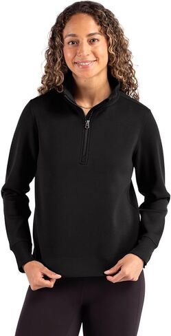 Cutter & Buck womens Cutter & Buck Roam Epic Versatility Recycled Womens Quarter Zip Pullover in Saudi Arabia