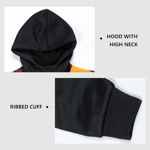 Men's Camo Fleece Hoodie Zipper Casual Military Sweatshirt with Pocket Hi Vis Construction Work Jakcet in Saudi Arabia