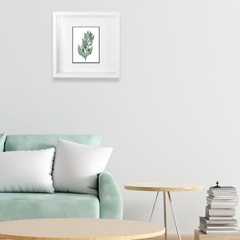 4 عبوات من إطارات صندوق الظل، 8 × 8 بوصات مربعة من صناديق الظل الاصطناعية، حافظة عرض، إطارات صور ثلاثية الأبعاد بيضاء للصور، زهور مجففة، إطار صور يدوي الصنع مثبت على الحائط in Kuwait