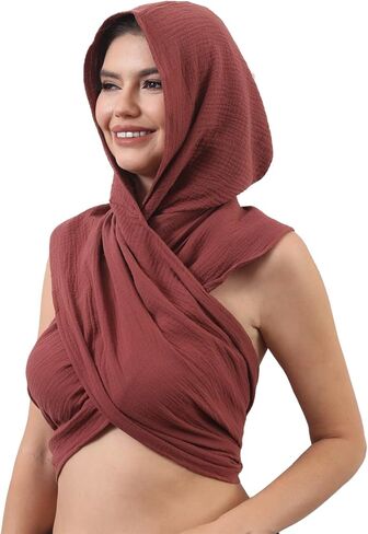 Women's Shawl Cowl Hood Scarf Cape, Vintage Goth Costume for Women Men Go Outing Hooded Top in Saudi Arabia