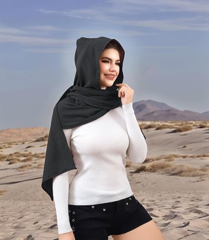 Women's Shawl Cowl Hood Scarf Cape, Vintage Goth Costume for Women Men Go Outing Hooded Top in Saudi Arabia