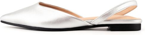 أحذية DREAMCIA Slingback للنساء، أحذية باليه مسطحة بمقدمة مدببة مع حزام بإبزيم للنساء الأنيقات، أحذية كلاسيكية بكعب منخفض لحفلات العمل غير الرسمية in Kuwait