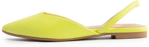 أحذية DREAMCIA Slingback للنساء، أحذية باليه مسطحة بمقدمة مدببة مع حزام بإبزيم للنساء الأنيقات، أحذية كلاسيكية بكعب منخفض لحفلات العمل غير الرسمية in Kuwait