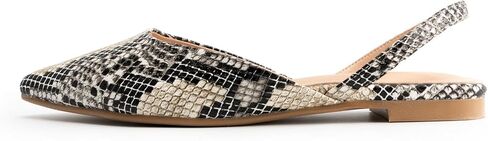 أحذية DREAMCIA Slingback للنساء، أحذية باليه مسطحة بمقدمة مدببة مع حزام بإبزيم للنساء الأنيقات، أحذية كلاسيكية بكعب منخفض لحفلات العمل غير الرسمية in Kuwait