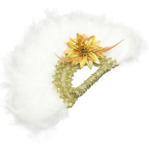 مروحة محمولة باليد من Creative Bride Plume، إكسسوار أنيق لحفلات الزفاف، دعامة تصوير فريدة من نوعها لتزيين الرقص، تصميم متين للاستخدام in Kuwait