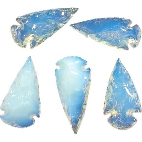 رأس سهم سبج أوباليت، كريستال طبيعي وحجر علاجي رأس سهم صخري فلينت (3 بوصة) in Kuwait