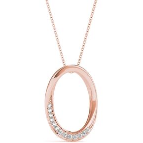 قلادة ألماس 10 قيراط من الذهب الأبيض الوردي والأصفر على شكل دائرة للنساء 0.07 قيراط ألماس مستدير طبيعي مع سلسلة مربعة طويلة مطلية بالذهب عيار 18 بوصة أفضل هدية للذكرى السنوية وأعياد الميلاد وحفلات الزفاف وهدية الخطوبة مجموعة مجوهرات in Kuwait