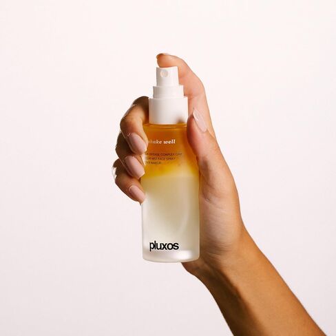 | PLUXOS 47 | SUNSCREEN + SKINCARE SPF 47 FACE MIST SPRAY (Unscented) | SUN DEFENSE COMPLEX CARE | Apply Over Makeup, Broad Spectrum, Clear, Light, Vegan, Hydrate, Fight Acne, Anti-Aging, Cell Repair in Kuwait