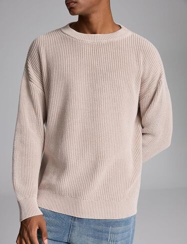 Gihuo Mens Vintage Grandpa Sweater Long Sleeve Aesthetic Y2k Sweaters 2025 Pullover Knit Sweater Jumper Top in Saudi Arabia