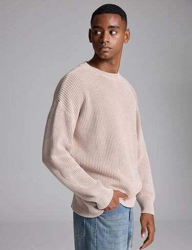 Gihuo Mens Vintage Grandpa Sweater Long Sleeve Aesthetic Y2k Sweaters 2025 Pullover Knit Sweater Jumper Top in Saudi Arabia