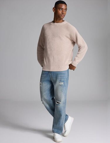 Gihuo Mens Vintage Grandpa Sweater Long Sleeve Aesthetic Y2k Sweaters 2025 Pullover Knit Sweater Jumper Top in Saudi Arabia