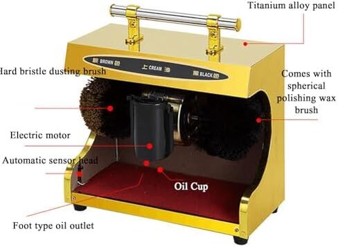 Automatic Electric Shoe Polisher - Smart Induction Shoe Cleaning Machine for Hotels, Offices & Public Spaces - Effortless Shine & Fast Cleaning for All Shoe Types in Saudi Arabia