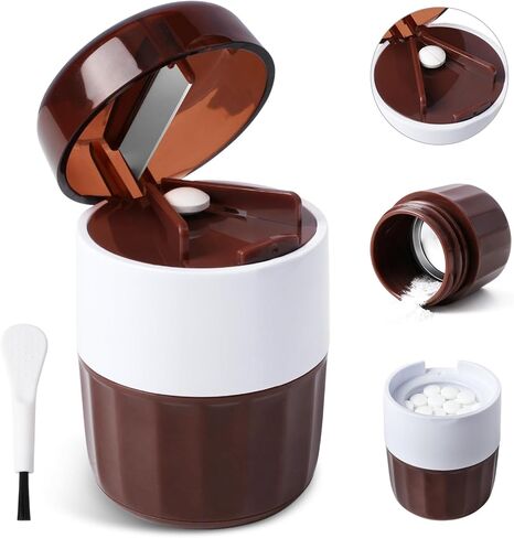 3-in-1 Pill Crusher with Pill Cutter and Storage, Splitte Pills, Tablets, Vitamins and Grind to Fine Powder, for Small or Large Pills (Not Suit for Capsule Drugs) in Saudi Arabia