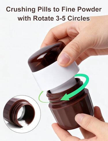 3-in-1 Pill Crusher with Pill Cutter and Storage, Splitte Pills, Tablets, Vitamins and Grind to Fine Powder, for Small or Large Pills (Not Suit for Capsule Drugs) in Saudi Arabia