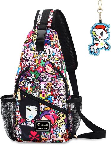 حقيبة Tokidoki Crossbody مع حقيبة سلسلة مفاتيح Unicorno مع حزام قابل للتعديل وحقيبة صدر وهدايا أساسيات السفر in Kuwait