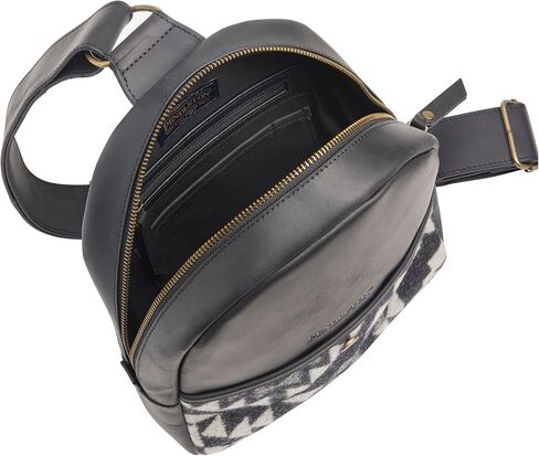 حقيبة ظهر Pendleton Mini Sling، من الصوف والجلد، باللون الأسود مع نمط جنوب غربي، 7.5 × 10 × 2.75 بوصة in Saudi Arabia
