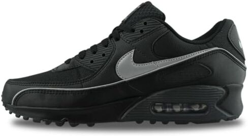 حذاء Nike Air Max 90 Premium للرجال مع لمسات عاكسة (أسود/أسود/أنثراسايت/متعدد الألوان) in Kuwait