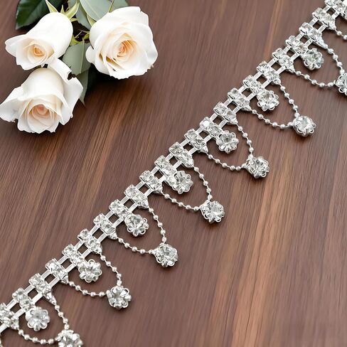 2 Pcs Rhinestone Fringe Cowboy Hat for Women Adjustable Hat Western Cowgirl Hat in Saudi Arabia