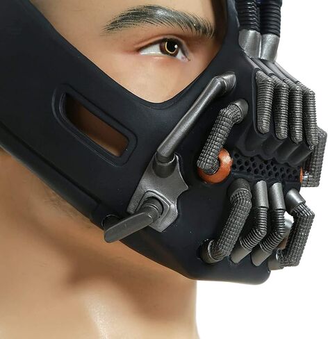 BaronHong Bane Mask المدمرة أقنعة الوجه فارس الظلام يرتفع الفيلم شخصية تأثيري الدعامة زي الملحقات in Saudi Arabia