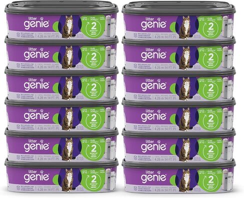 القمامة جني أكياس إعادة ملء | قائمة بذاتها حقيقية 9 PK | متوافق مع القمامة Genie Standard و Jumbo عبوات | في نهاية المطاف الرائحة التحكم في القمامة أكياس القمامة | ما يصل إلى 18 شهرًا من العرض لقطط واحد in Kuwait