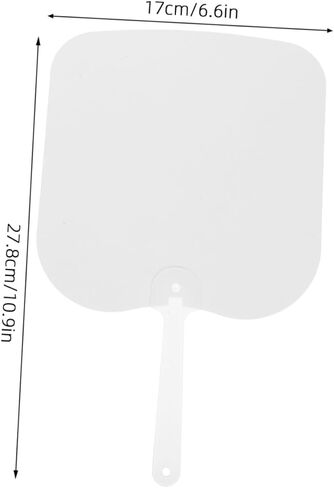 Gadpiparty 6pcs Elegant Double-sided Sublimation Fans Blank Paddle Hand Fans for Wedding Church Events Diy Craft Decor in Saudi Arabia