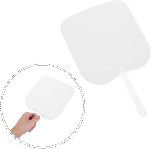 Gadpiparty 6pcs Elegant Double-sided Sublimation Fans Blank Paddle Hand Fans for Wedding Church Events Diy Craft Decor in Saudi Arabia