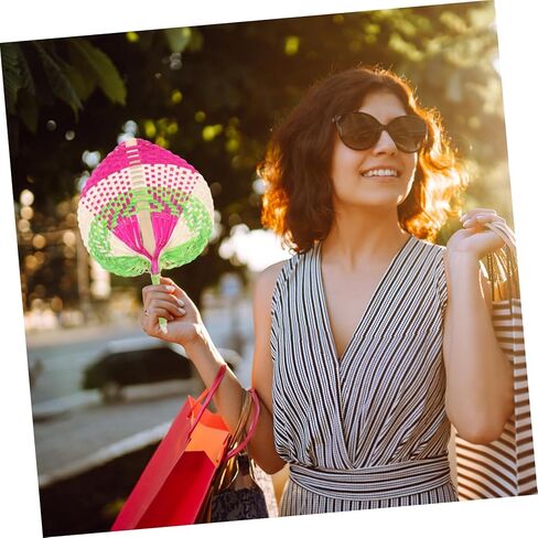 Homoyoyo Handcrafted Fans Handheld Paddle Fans for Summer Cooling Supplies Chinese Style for Outdoor Activities in Saudi Arabia