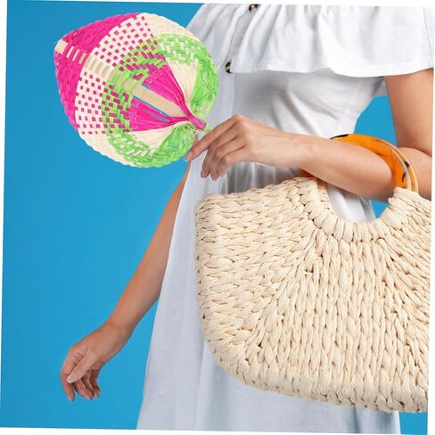 Homoyoyo Handcrafted Fans Handheld Paddle Fans for Summer Cooling Supplies Chinese Style for Outdoor Activities in Saudi Arabia