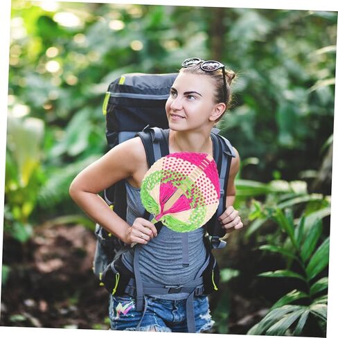 Homoyoyo Handcrafted Fans Handheld Paddle Fans for Summer Cooling Supplies Chinese Style for Outdoor Activities in Saudi Arabia