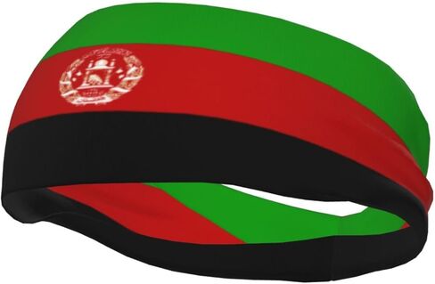 National Flag Sports Sweatband Moisture Wicking Headband for Men Women Running, Cycling, Yoga Fitness, Working Out in Saudi Arabia