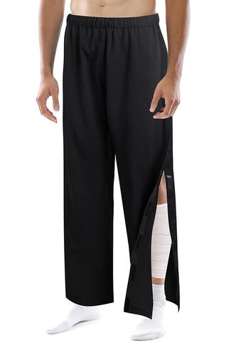 Tear Away Pants for Men Side Zipper Pants Zip Leg Sweatpants Breakaway Post Surgery Recovery Zipper Pants in Saudi Arabia