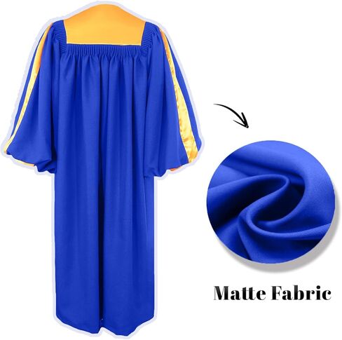 Happy Secret Deluxe Choir Robes with Cuff Sleeves for Church Adults in Saudi Arabia
