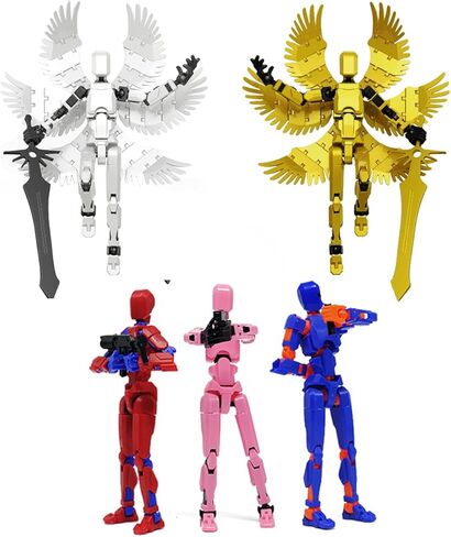 5 Pack T13 Action Figure Assembly Completed, Titan 13 Action Figures Set, Dummy 13 Action Figures, Nova 13 Robot Toy, Lucky T 13 Toy for 6-12 Years Old, Birthday Gift for Boys in Saudi Arabia