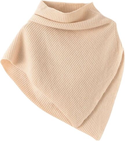 Women's Asymmetrical Poncho Shawl, Soft Knit Cape Wrap Sweater for Fall and Winter, Cozy Warm Fashion Cardigan ﻿ in Saudi Arabia