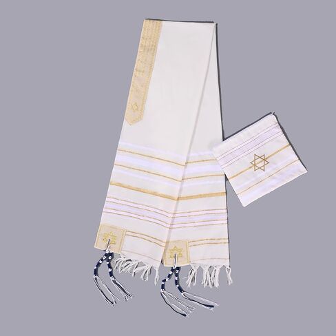 Tallit Prayer Shawl 72"x 22" with Bag For Men & Women in Saudi Arabia
