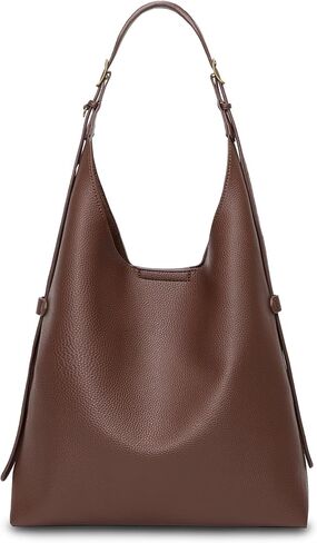 Hobo Bag For Women Vegan Leather Slouchy Shoulder Tote Purse With Adjustable Strap in Saudi Arabia